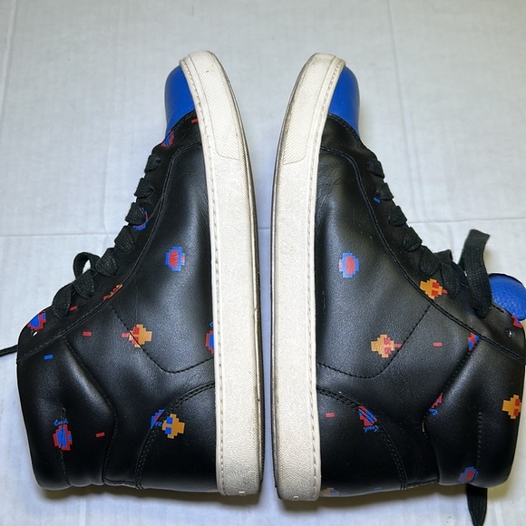 Coach x Atari Blue Black High Top Sneakers Men’s Size 9.5 - Picture 9 of 12